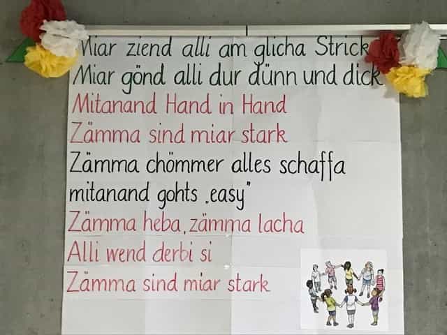 Miar ziend alli am glicha Strick